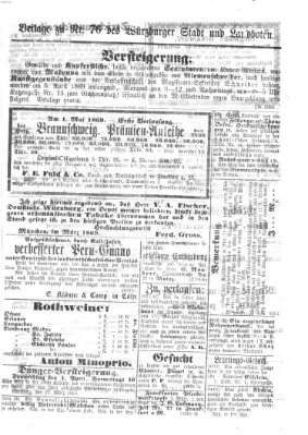 Würzburger Stadt- und Landbote Dienstag 30. März 1869