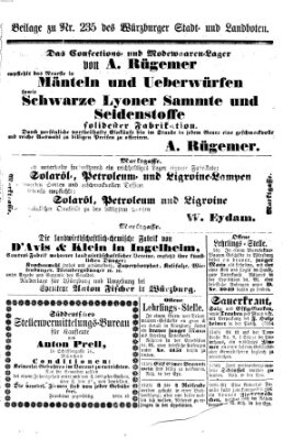 Würzburger Stadt- und Landbote Samstag 2. Oktober 1869