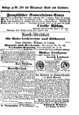 Würzburger Stadt- und Landbote Montag 6. Dezember 1869