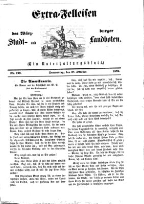 Extra-Felleisen (Würzburger Stadt- und Landbote) Donnerstag 27. Oktober 1870
