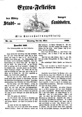 Extra-Felleisen (Würzburger Stadt- und Landbote) Sonntag 24. Mai 1868