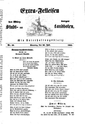 Extra-Felleisen (Würzburger Stadt- und Landbote) Sonntag 26. Juli 1868