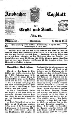 Ansbacher Tagblatt für Stadt und Land Mittwoch 8. Mai 1844