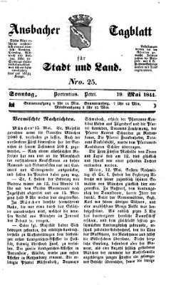 Ansbacher Tagblatt für Stadt und Land Sonntag 19. Mai 1844