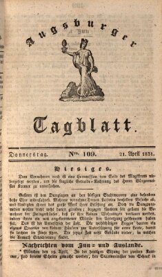 Augsburger Tagblatt Donnerstag 21. April 1831