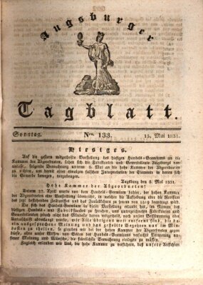 Augsburger Tagblatt Sonntag 15. Mai 1831