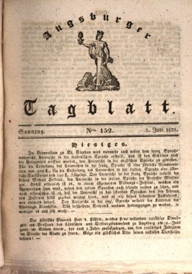 Augsburger Tagblatt Sonntag 5. Juni 1831
