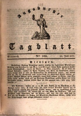 Augsburger Tagblatt Mittwoch 22. Juni 1831