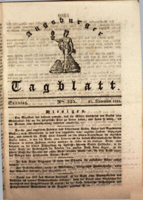 Augsburger Tagblatt Sonntag 27. November 1831