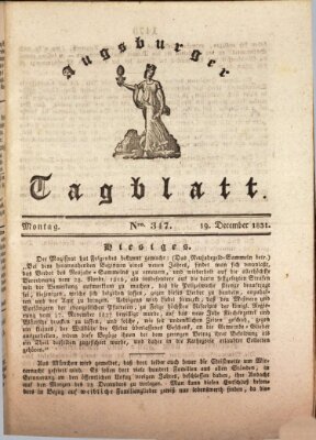Augsburger Tagblatt Montag 19. Dezember 1831