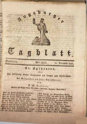 Augsburger Tagblatt Samstag 31. Dezember 1831