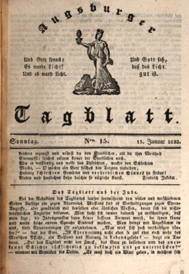 Augsburger Tagblatt Sonntag 15. Januar 1832