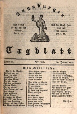 Augsburger Tagblatt Freitag 20. Januar 1832