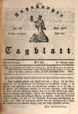 Augsburger Tagblatt Donnerstag 26. Januar 1832