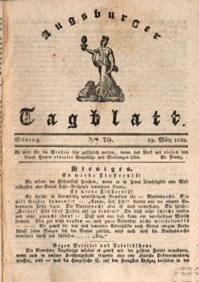 Augsburger Tagblatt Montag 19. März 1832
