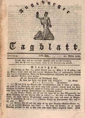 Augsburger Tagblatt Freitag 30. März 1832