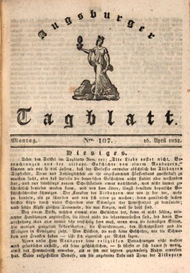 Augsburger Tagblatt Montag 16. April 1832