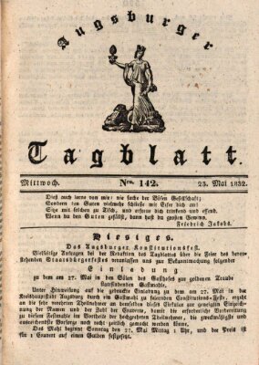 Augsburger Tagblatt Mittwoch 23. Mai 1832