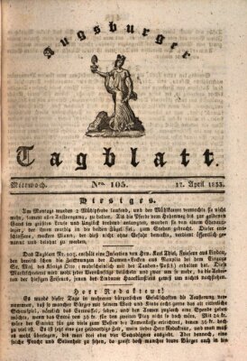 Augsburger Tagblatt Mittwoch 17. April 1833