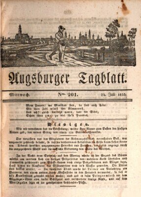 Augsburger Tagblatt Mittwoch 24. Juli 1833