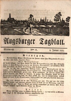Augsburger Tagblatt Mittwoch 8. Januar 1834