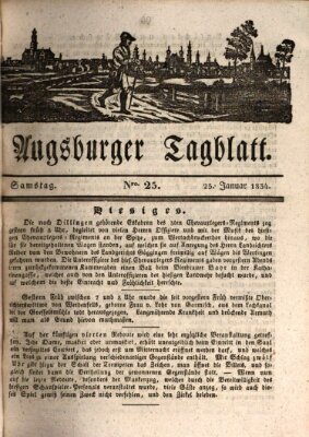 Augsburger Tagblatt Samstag 25. Januar 1834
