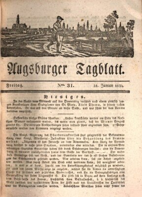 Augsburger Tagblatt Freitag 31. Januar 1834
