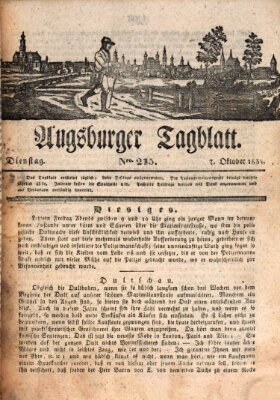 Augsburger Tagblatt Dienstag 7. Oktober 1834