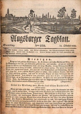 Augsburger Tagblatt Samstag 11. Oktober 1834
