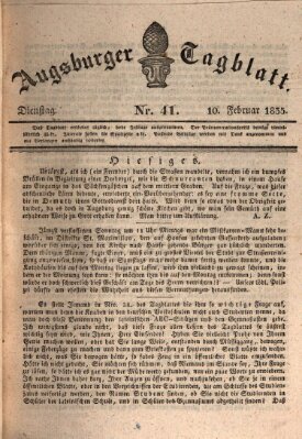 Augsburger Tagblatt Dienstag 10. Februar 1835