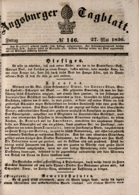 Augsburger Tagblatt Freitag 27. Mai 1836