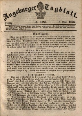 Augsburger Tagblatt Freitag 5. Mai 1837