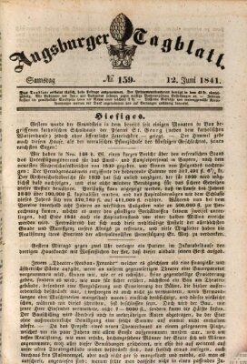Augsburger Tagblatt Samstag 12. Juni 1841