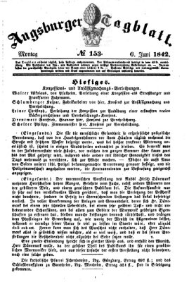 Augsburger Tagblatt Montag 6. Juni 1842