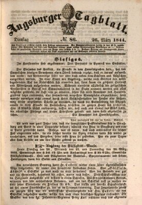 Augsburger Tagblatt Dienstag 26. März 1844
