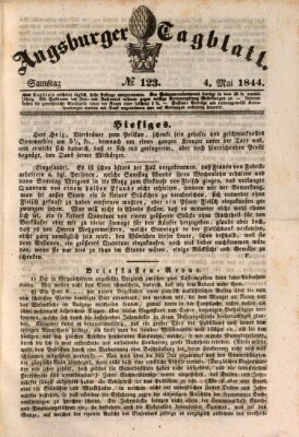 Augsburger Tagblatt Samstag 4. Mai 1844