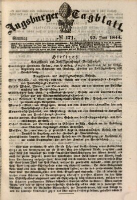 Augsburger Tagblatt Sonntag 23. Juni 1844