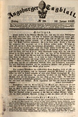 Augsburger Tagblatt Freitag 16. Januar 1846