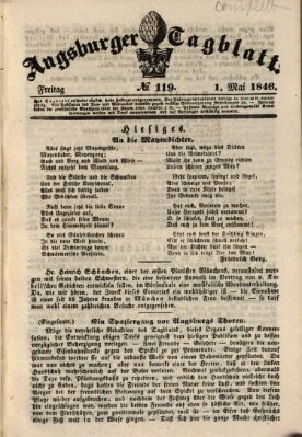 Augsburger Tagblatt Freitag 1. Mai 1846