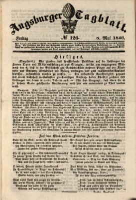 Augsburger Tagblatt Freitag 8. Mai 1846
