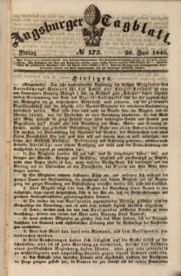 Augsburger Tagblatt Freitag 26. Juni 1846
