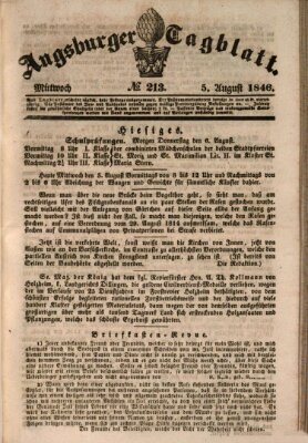 Augsburger Tagblatt Mittwoch 5. August 1846