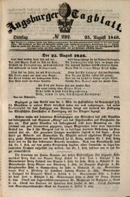 Augsburger Tagblatt Dienstag 25. August 1846