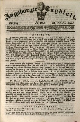 Augsburger Tagblatt Dienstag 27. Oktober 1846