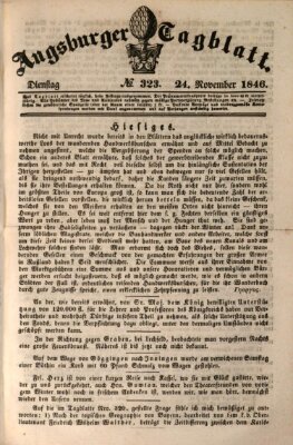 Augsburger Tagblatt Dienstag 24. November 1846