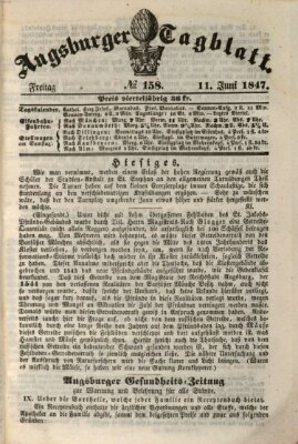 Augsburger Tagblatt Freitag 11. Juni 1847