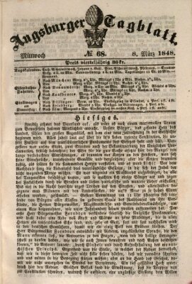 Augsburger Tagblatt Mittwoch 8. März 1848