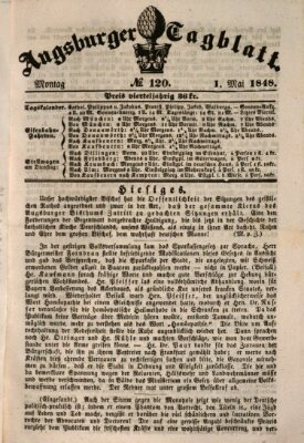 Augsburger Tagblatt Montag 1. Mai 1848