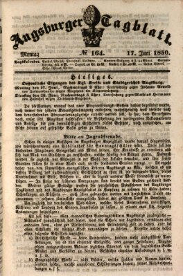 Augsburger Tagblatt Montag 17. Juni 1850