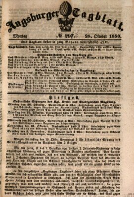 Augsburger Tagblatt Montag 28. Oktober 1850